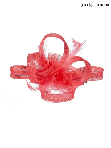 Jon Richard Pink Small Feather Fascinator Clip (N20554) | €34