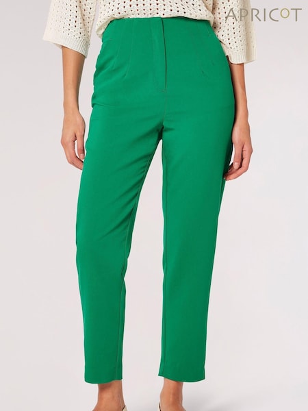 Apricot Green Pintuck Cigarette Trousers (N20598) | €25