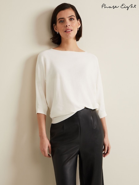 Phase Eight Cream Cristine Knit Jumper (N20849) | ₪246