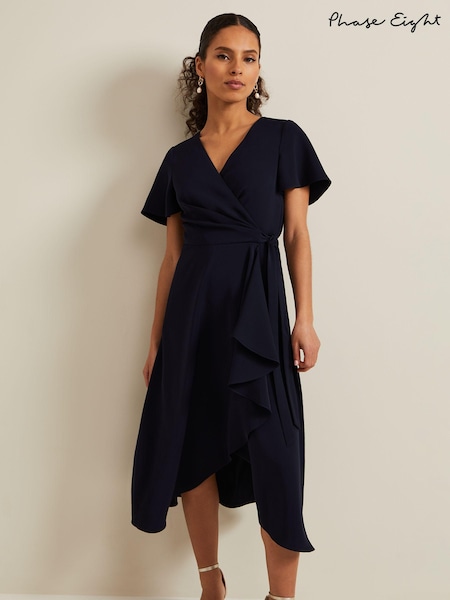 Phase Eight Blue Petite Julissa Wrap Dress (N20888) | €164