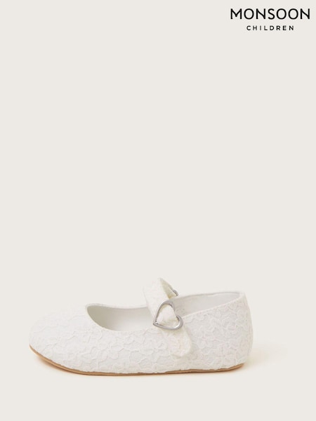Monsoon Natural Baby Lace Walker Shoes and Bando (N21068) | €29