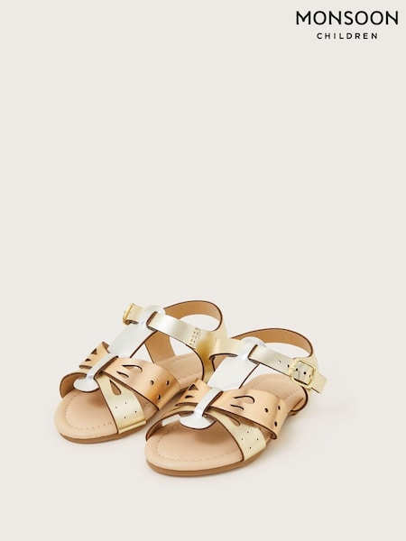 Monsoon Gold Baby Butterfly Sandals (N21114) | €12.50