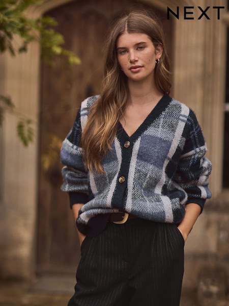 modra Preverite - Statement Pattern Button Front Knitted Cardigan (N21270) | € 27