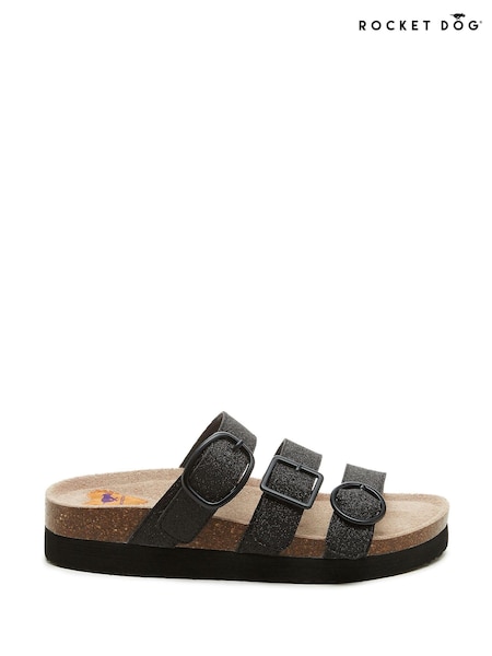 Rocket Dog 100% Cotton Astor Glenn Glitter Fabric Sandals (N21468) | €25