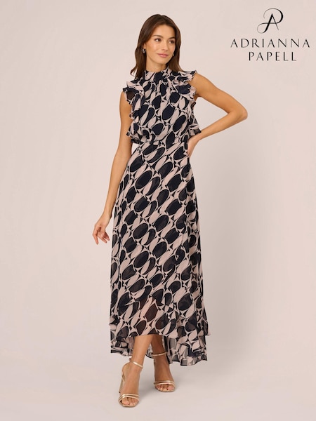 Adrianna Papell Multi Printed Maxi Dress (N21493) | 935 QAR