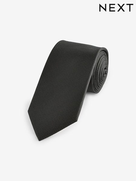 Schwarz - Regulär - Textured Silk Tie (N21522) | 15 €