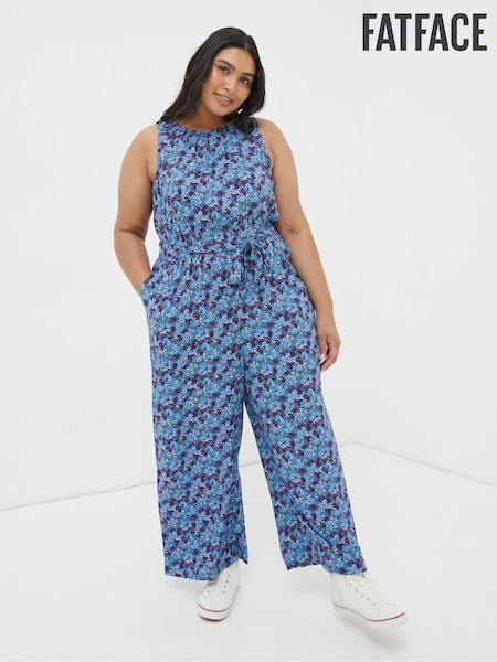 FatFace Purple Ink Floral Jumpsuit (N21660) | €22