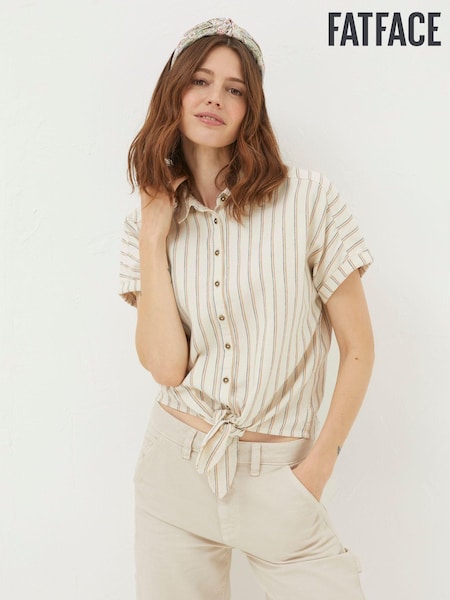 FatFace Cali Natural Linen Blend Shirt (N21685) | €33
