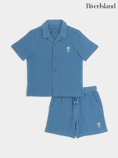 River Island Boys 100% Cotton Cheesecloth Shirt Set (N21730) | € 17 - € 21