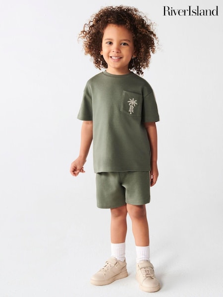 River Island Boys 100% Cotton Crochet Tape T-Shirt Set (N21732) | 17 €