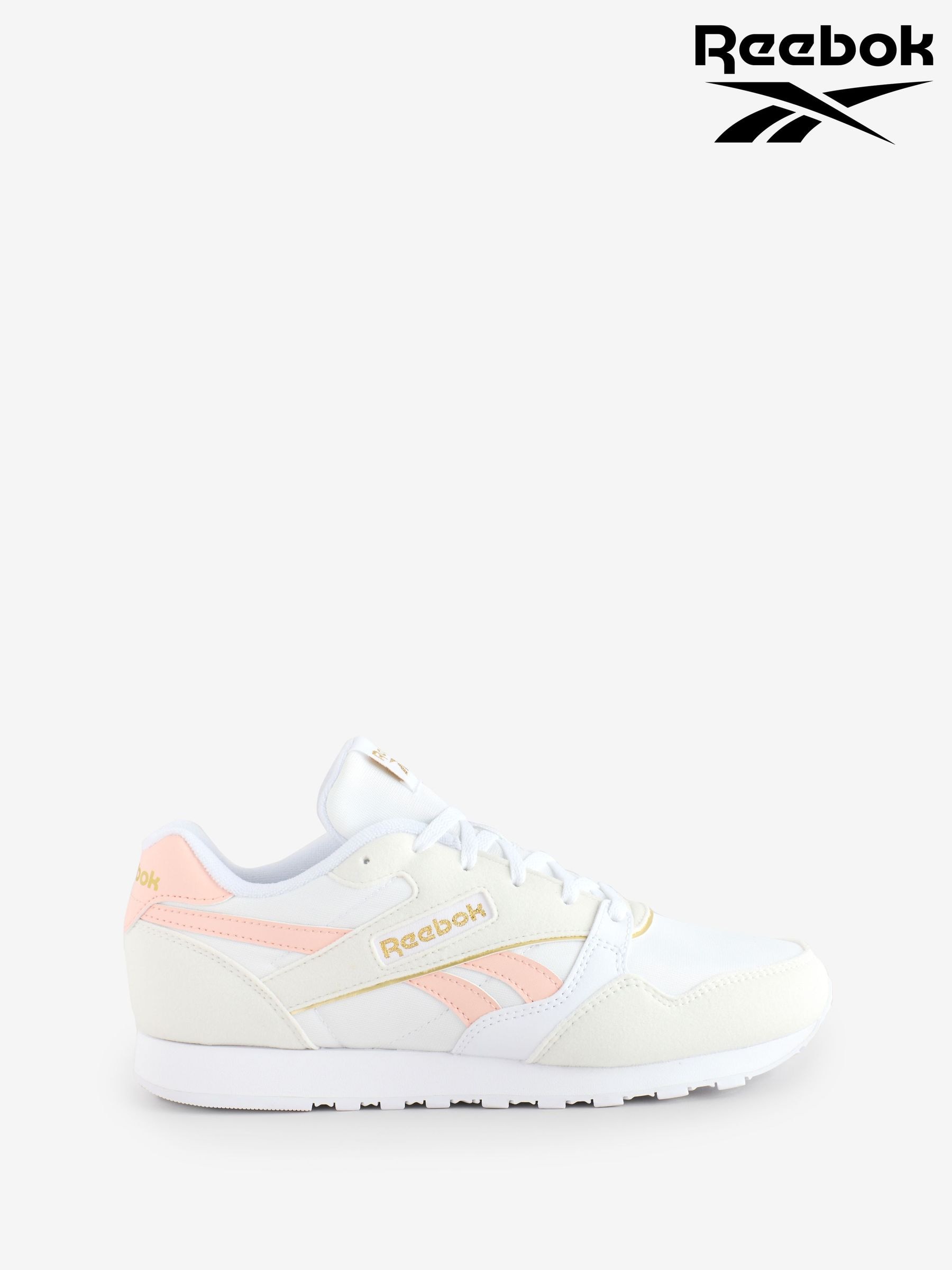 White reebok trainers top