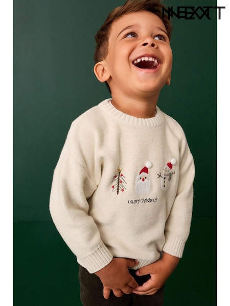 Neutral Characters Christmas Crew Neck Jumper (3mths-7yrs) (N22055) | AED56 - AED63
