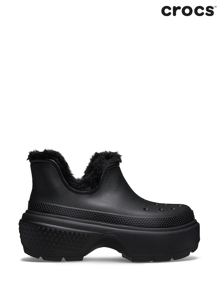 Crocs Black Stomp Shorty Boots (N22127) | AED305