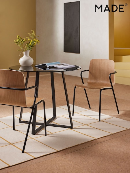 MADE.COM Set of 2 Black Sadie Dining Chairs (N22140) | €251