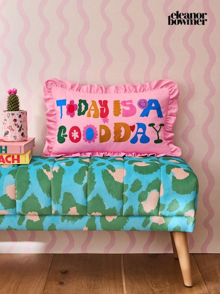 Eleanor Bowmer Today Is A Good Day Floral Ruffle Edge Cushion (N22183) | 175 zł