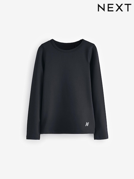 Black Long Sleeve Base Layer Top (3-16yrs) (N22192) | €15 - €24