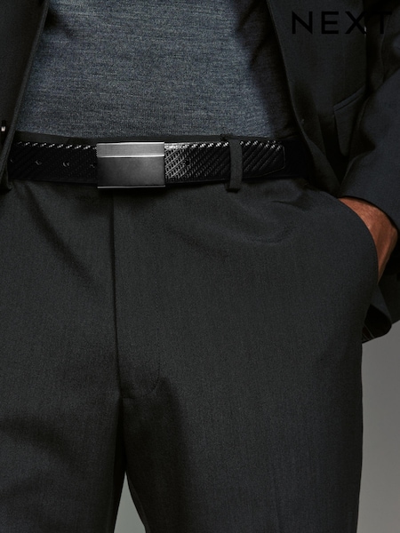 Black Reversible Print Smooth Leather Belt (N22247) | €25