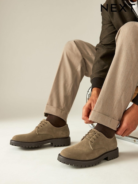 Kamniti naravni - Cleated Sole Derby Shoes (N22251) | € 21
