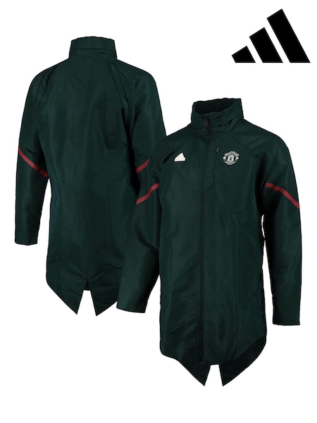 adidas Black Manchester United Travel Jacket (N22477) | LEI 781