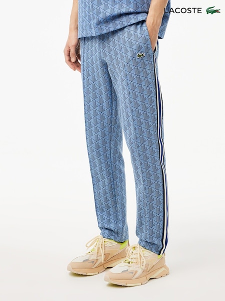 Lacoste Blue Monogram Tracksuit Bottoms (N22519) | €95