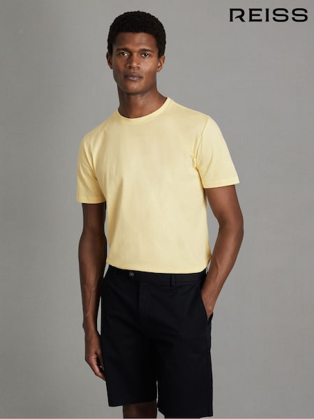 Reiss Melon Bless Cotton Crew Neck T-Shirt (N22866) | AED202