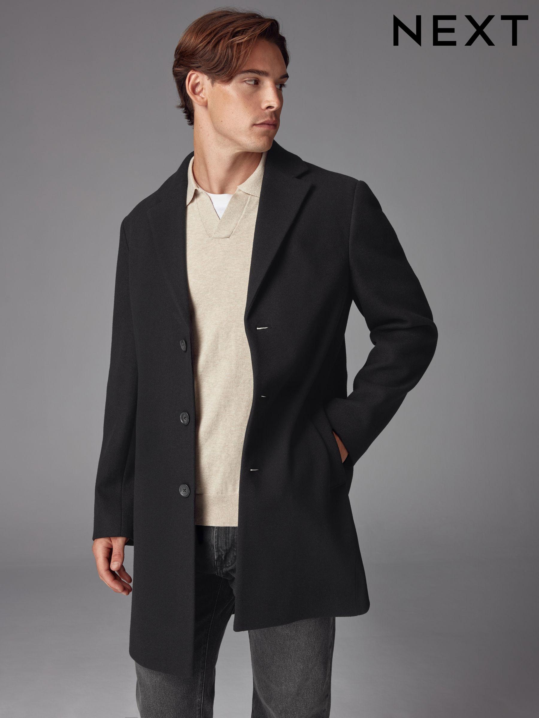 Next mens overcoats hotsell