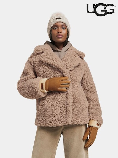 UGG Brown Turn Cuff Gloves (N22977) | €89