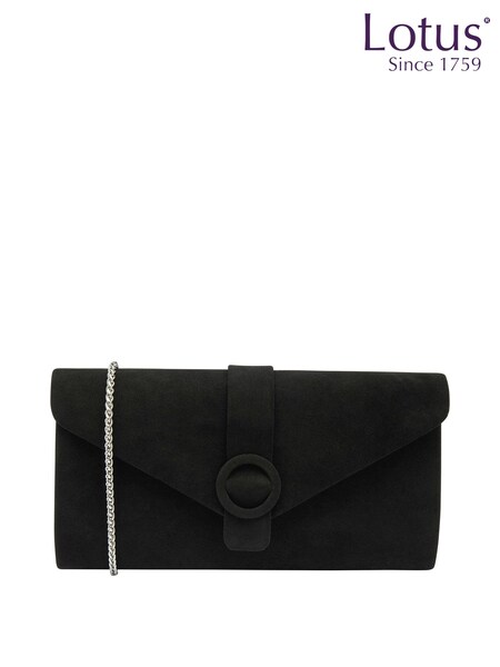 Lotus Black Clutch Bag With Chain (N23062) | €114