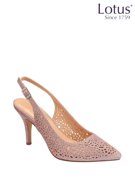 rožnata - Lotus Slingback Court Shoes (N23194) | € 51