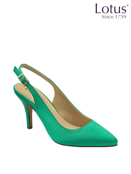 Lotus Green Slingback Court Shoes (N23224) | 148 QAR