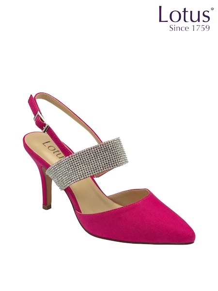 rožnata/Sliver - Lotus Slingback Court Shoes (N23242) | € 56