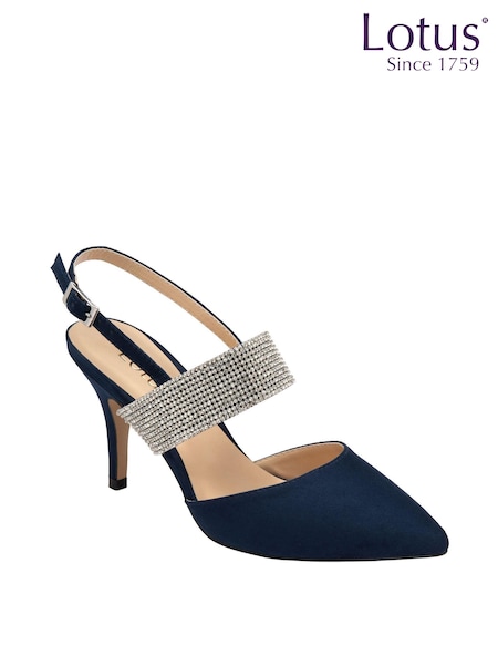 Lotus Blue Slingback Court Shoes (N23247) | € 43