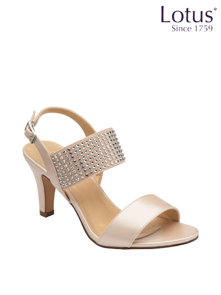Lotus Natural Heeled Sandals (N23271) | 161 QAR