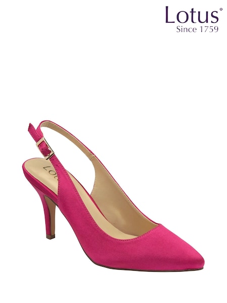 Lotus Pink Slingback Court Shoes (N23276) | 297 QAR
