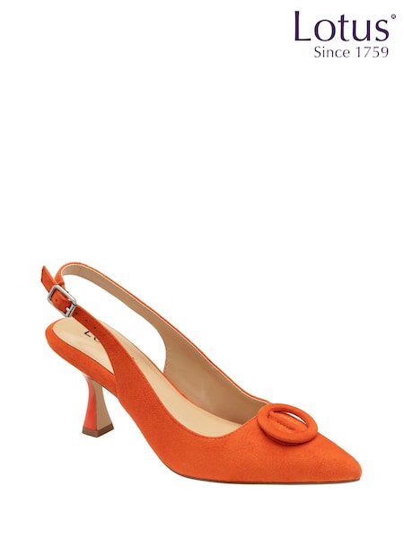 Lotus Orange Pointed-Toe Court Shoes (N23370) | R$ 740