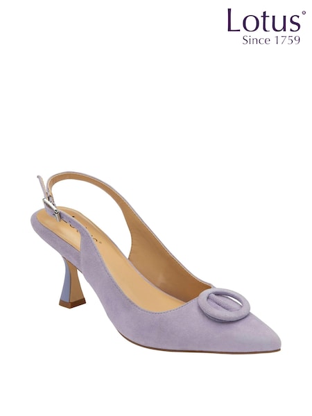 Vijolična - Lotus Pointed-Toe Court Shoes (N23416) | € 60