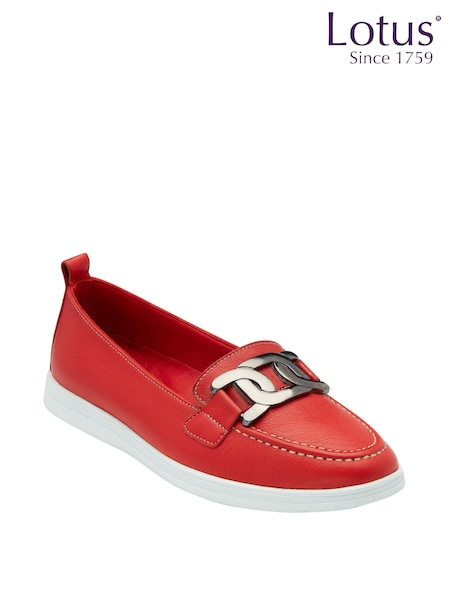 Roșu - Pantofi casual Lotus fără șiret (N23430) | 271 LEI