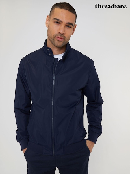 Threadbare Navy Showerproof Harrington Style Jacket (N23551) | 2,403 UAH