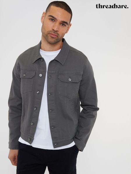 Threadbare Grey Classic Denim Jacket (N23558) | €24