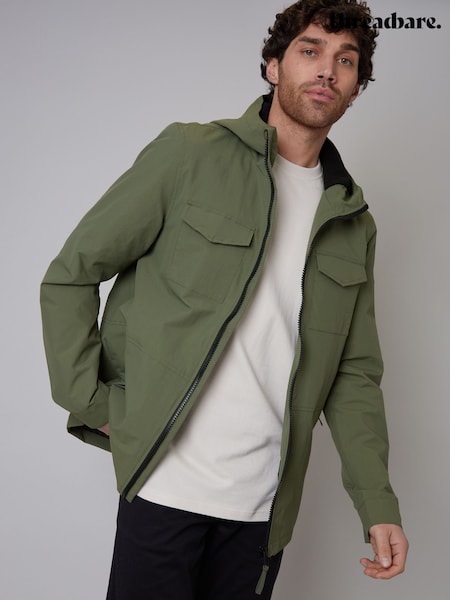 Хаки - Threadbare Hooded Lightweight Jacket With Fleece Lined Hood (N23561) | €66