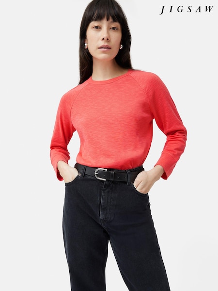 Jigsaw Cotton Luxe Raglan T-Shirt (N23570) | €18