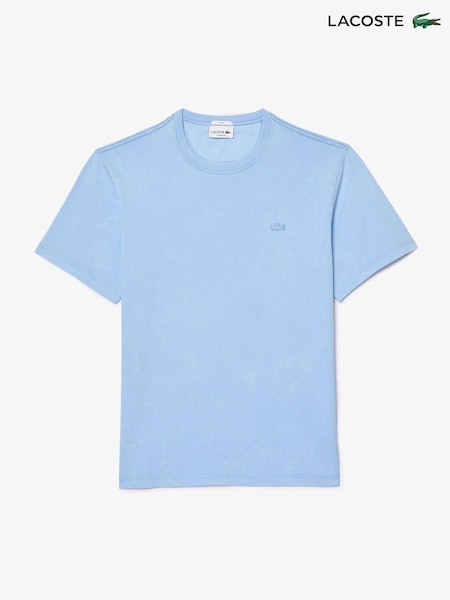 Lacoste Blue Washed 100% Cotton T-Shirt (N23618) | €43