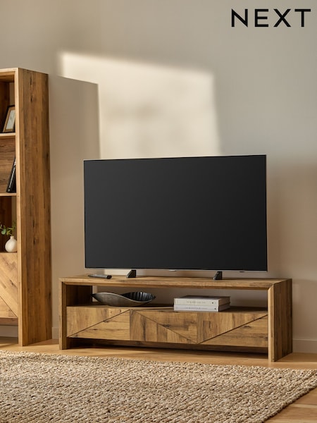 Dark Bronx Bronx Marquetry Oak Effect Up To 60 Inch TV Unit (N23694) | €430