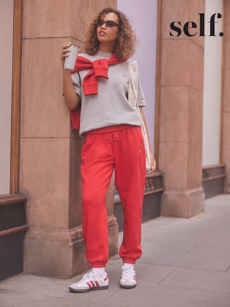 Red Cuffed Joggers (N23780) | AED64