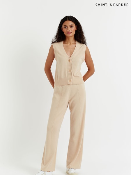 Chinti & Parker Cream Knit Waistcoat (N23801) | €31