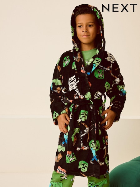 Черный, Minecraft - Fleece Robe (5-16yrs) (N23824) | €32 - €35