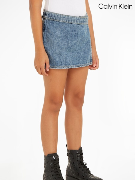 Calvin Klein Blue Marble Denim Skort (N23872) | € 43 - € 50
