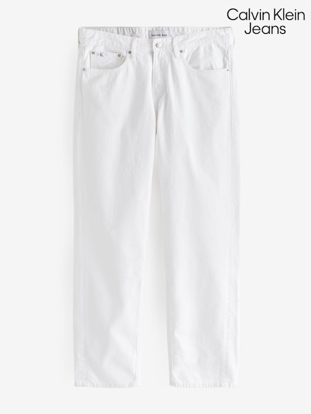 Calvin Klein Jeans 90’s Straight Leg Denim White Jeans (N24175) | €61
