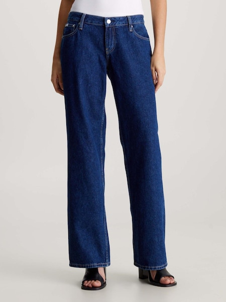 Calvin Klein Blue Low Rise Baggy Jeans (N24195) | €46