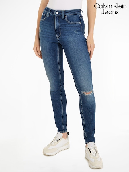 Calvin Klein Jeans Blue High Rise Skinny Jeans (N24210) | €66